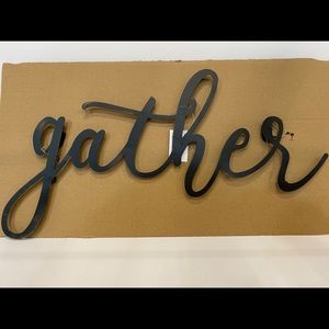 Distressed Gather Sign